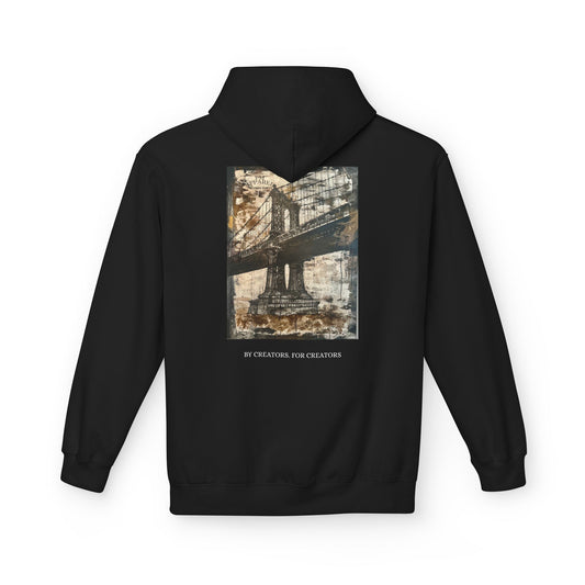 Manhattan Bridge Hoodie — Vintage NYC Graphic Pullover