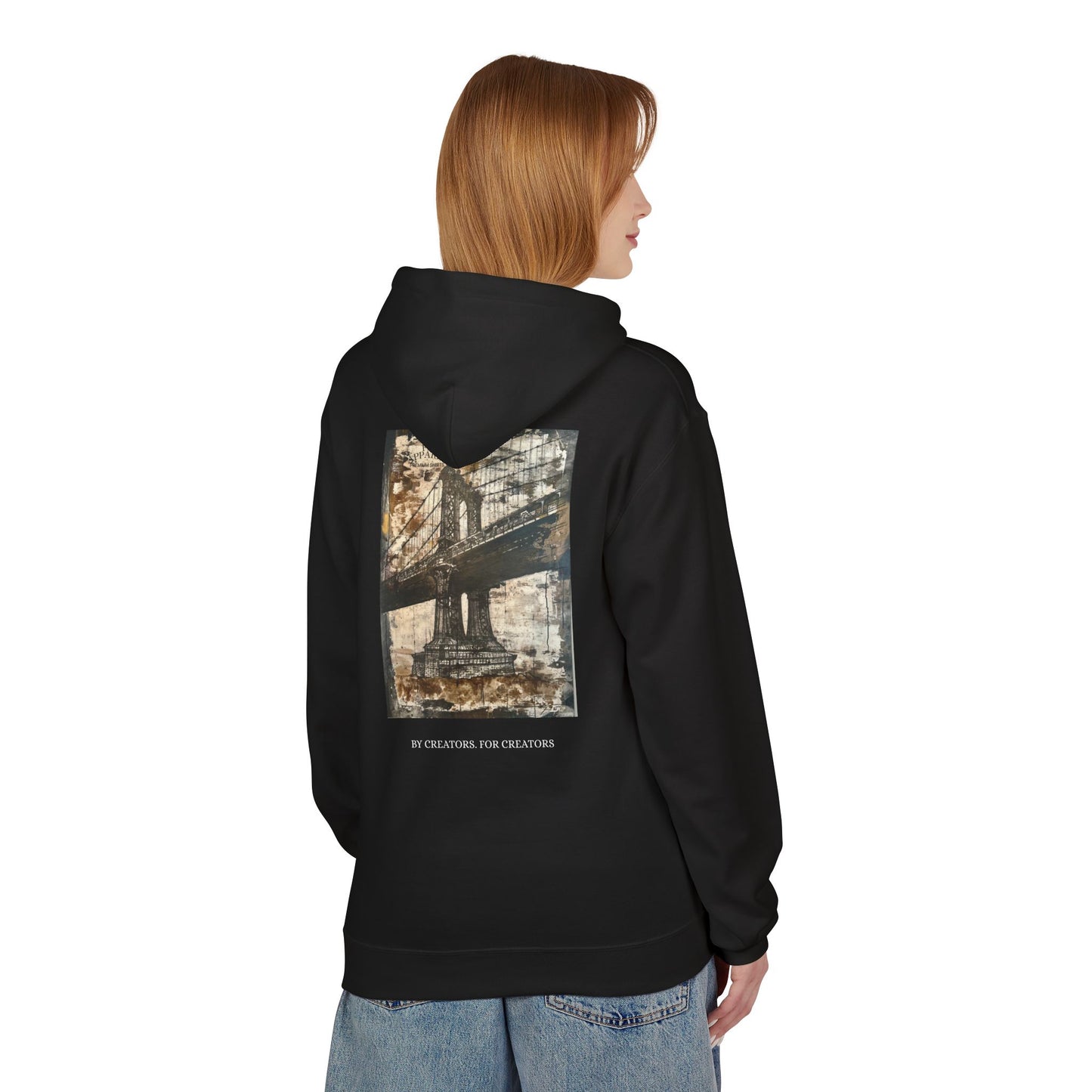 Manhattan Bridge Hoodie — Vintage NYC Graphic Pullover