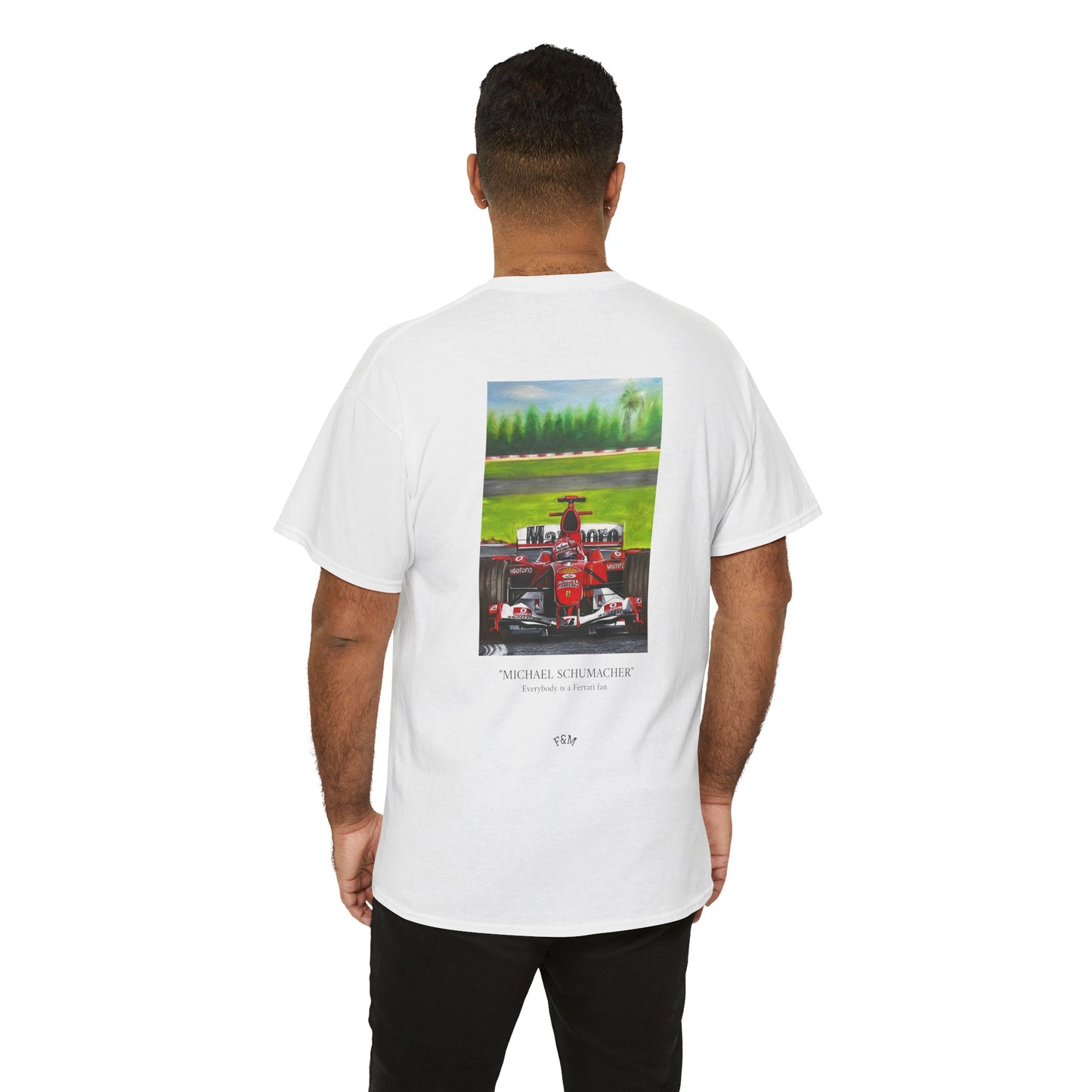 Racing Helmet Tee — Vintage Formula 1 Car Graphic T-Shirt