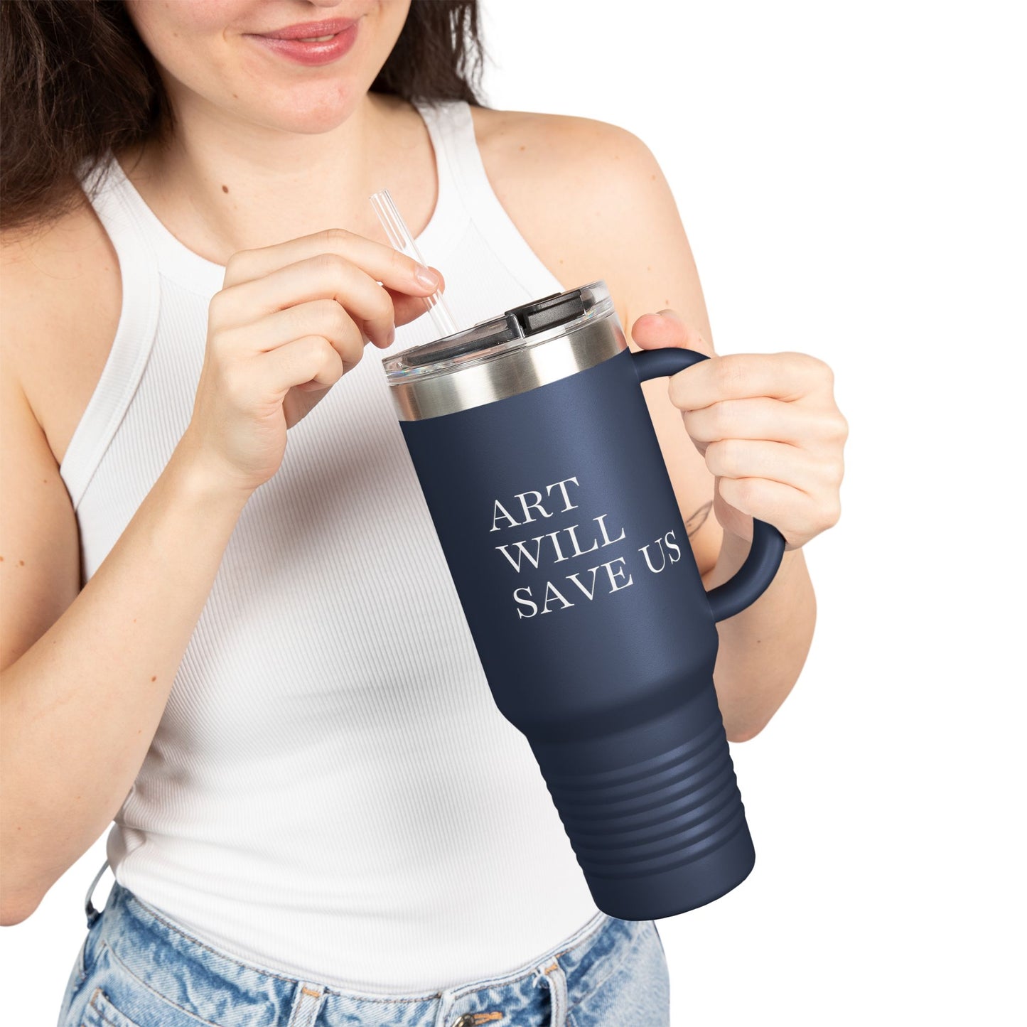 Art Will Save Us 40oz Insulated Travel Mug