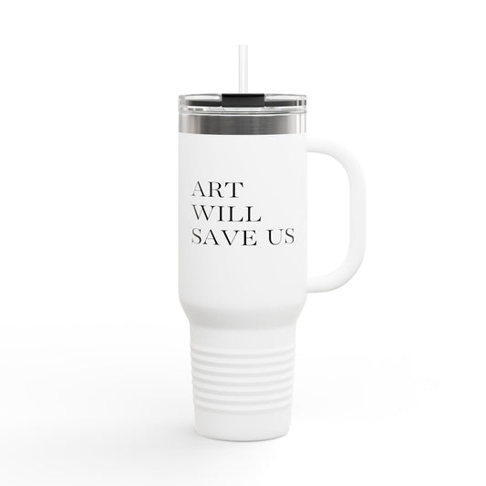 Art Will Save Us 40oz Insulated Travel Mug