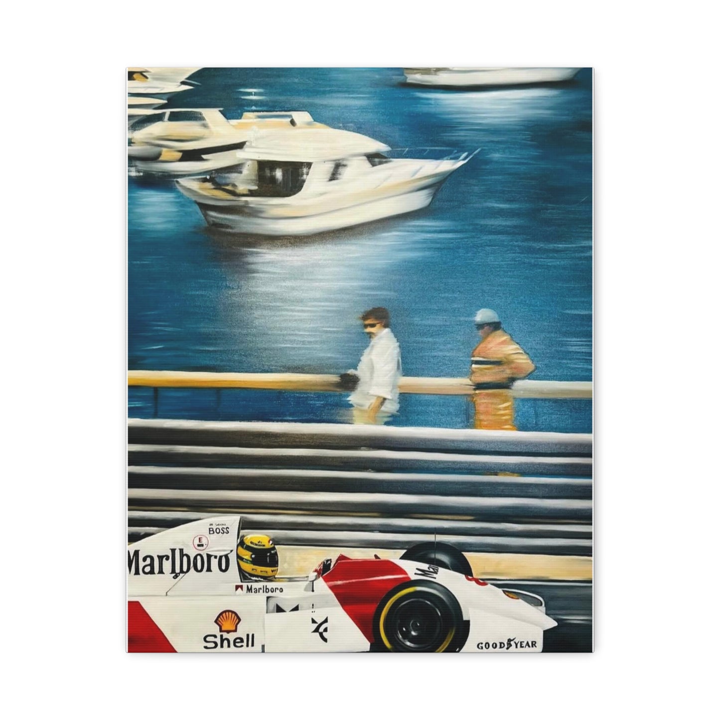 Senna Around Monaco PRINT