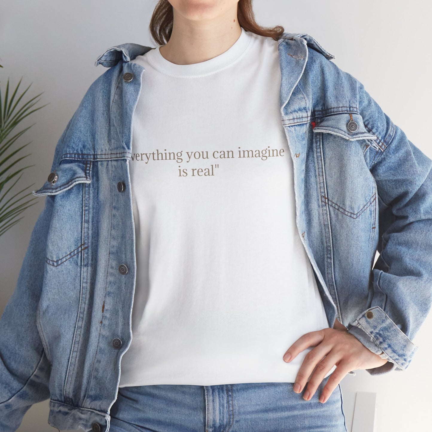 Graphic Tee — Surreal Abstract Art "Everything You Can Imagine Is Real"