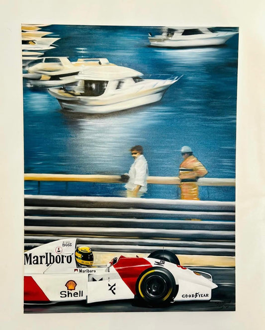 Senna around monaco